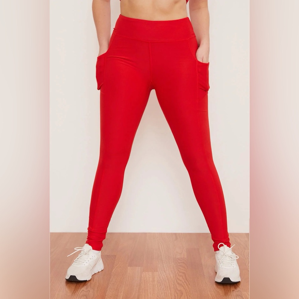 Wolven Pocket Leggings in Cayenne
